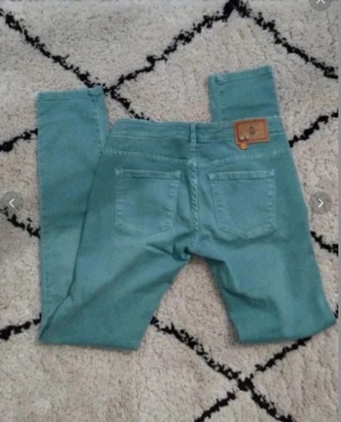Jean vert pastel Cimarron neuf t 38 - photo numéro 4