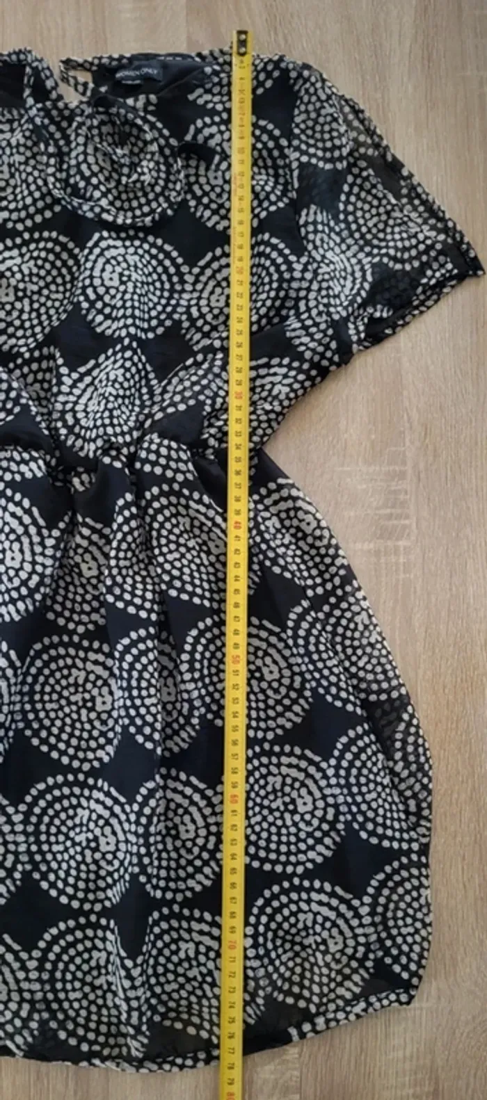 Robe manches courtes à motifs noir et blanc Women Only Taille 36 - photo numéro 10