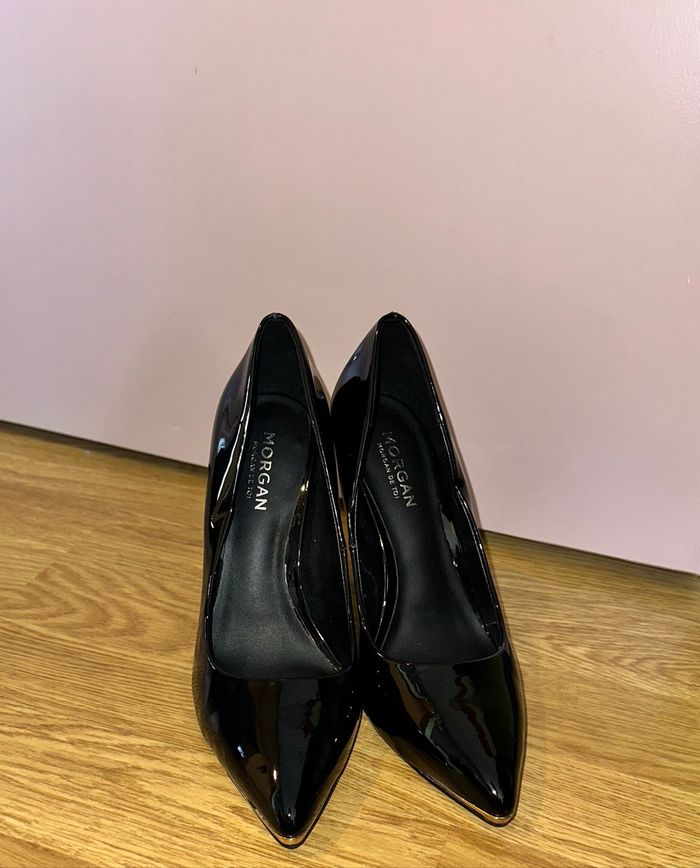 Escarpins noirs vernis Morgan taille 36 – élégants et intemporels - photo numéro 3