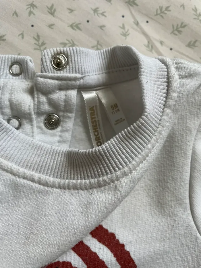 Pull Orchestra blanc 9 mois - photo numéro 3