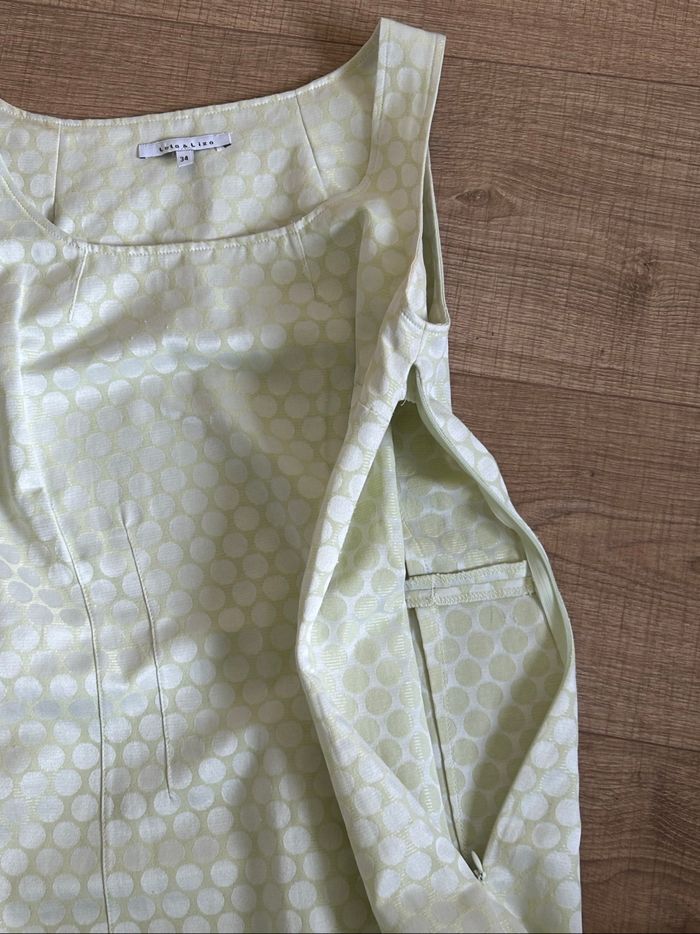 Robe blanche et jaune sans manches LolaLiza taille française 36 bon état - photo numéro 8