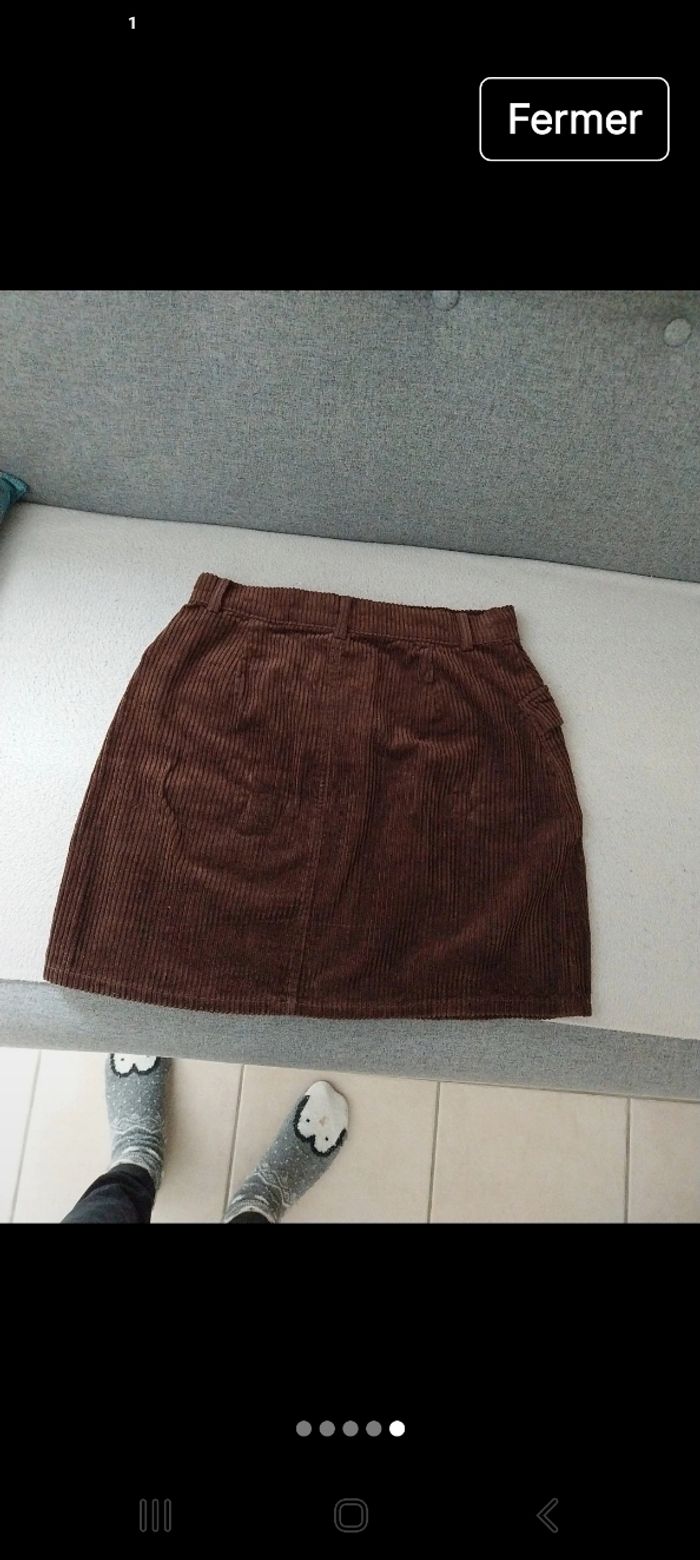 Jupe marron Primark neuve T38 - photo numéro 3