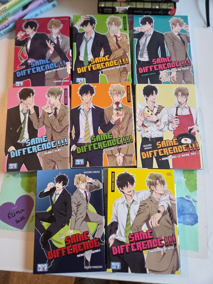 Manga yaoi same différence