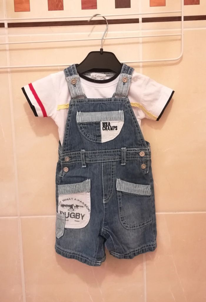 Ensemble salopette T12 mois - V92B