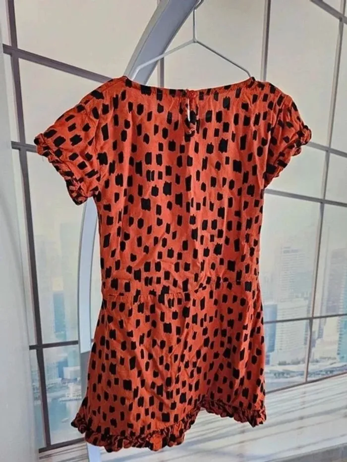 Robe brique avec motif noir taille 98/104 cm - photo numéro 8