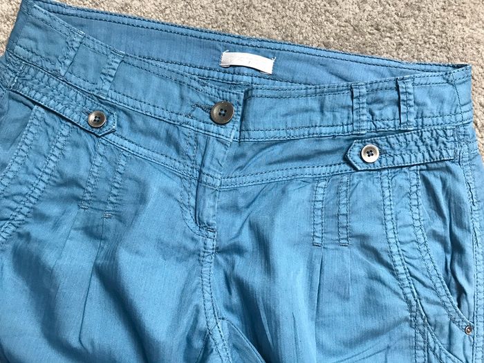 Pantalon léger 7/8ème bleu Promod 36/38 - photo numéro 3