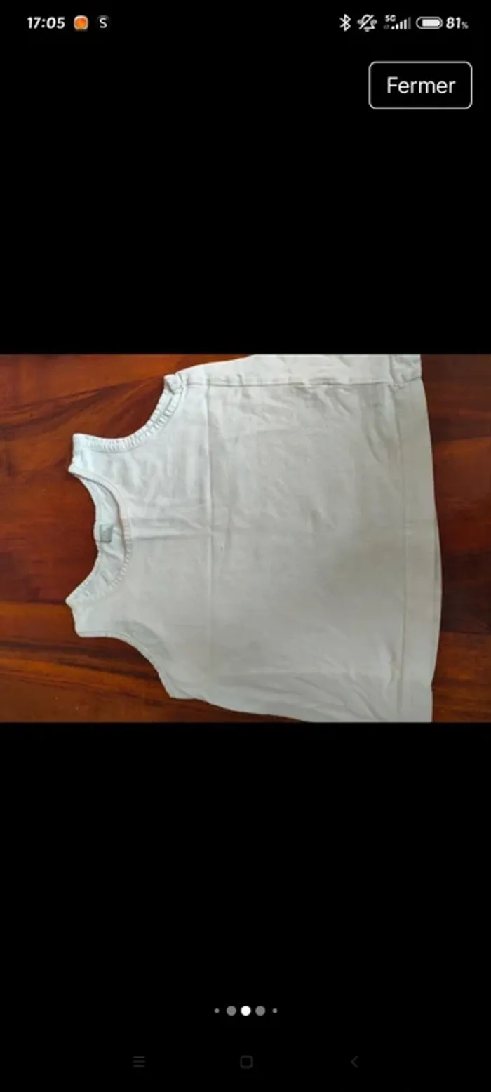 Lot 7 débardeurs, t-shirts sans manches - photo numéro 4