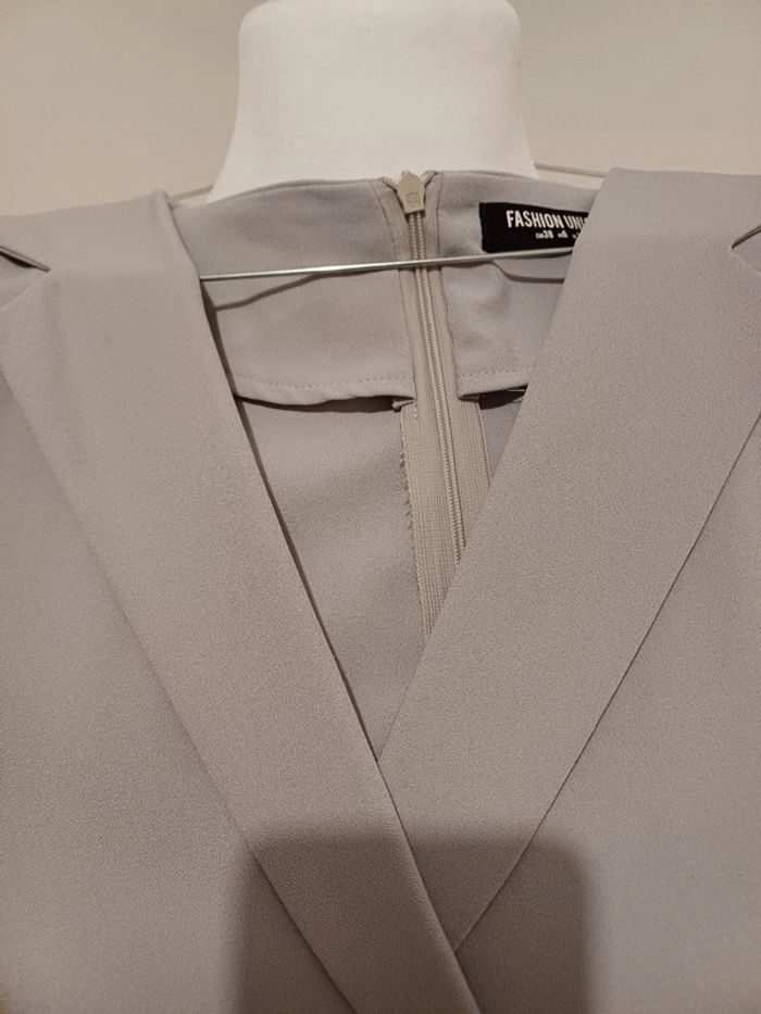 Combishort chic cache-coeur grise/Lilas Fashion Union taille M 38 - photo numéro 2