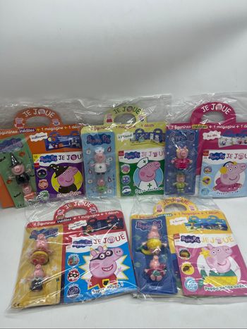Lot de 5 magazines livre d’activités Peppa Pig Je joue avec ses figurines inédite