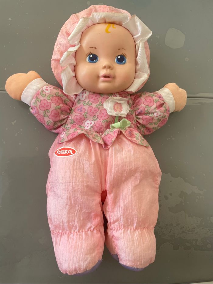 Poupée doudou Playskool rose pâle avec bruit - photo numéro 10