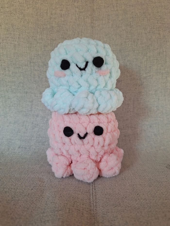 Poulpy le poulpe en crochet, peluche fait main