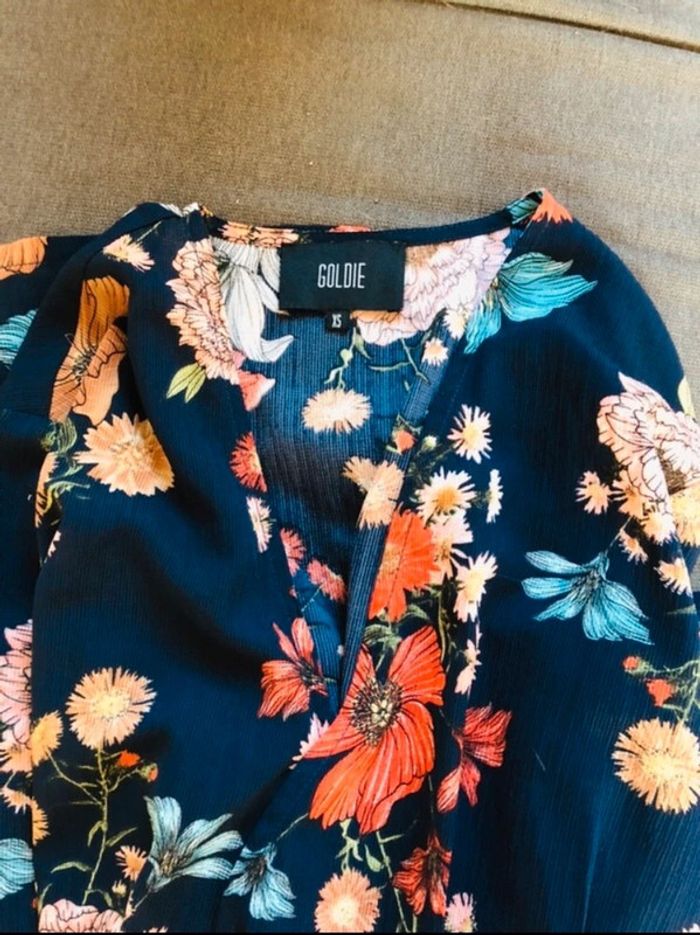 Robe portefeuille à fleurs Goldie - photo numéro 3