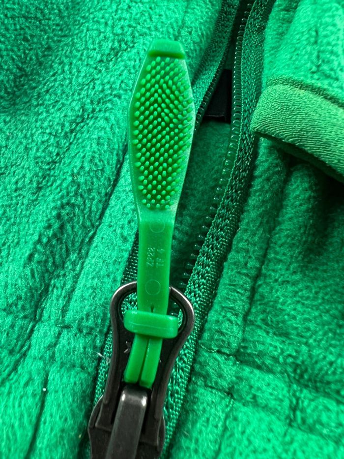 Veste polaire Adidas vert fluo – Taille L - photo numéro 9