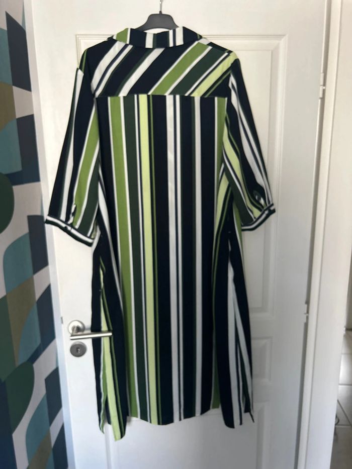 Robe chemise vert noir 50 - photo numéro 7
