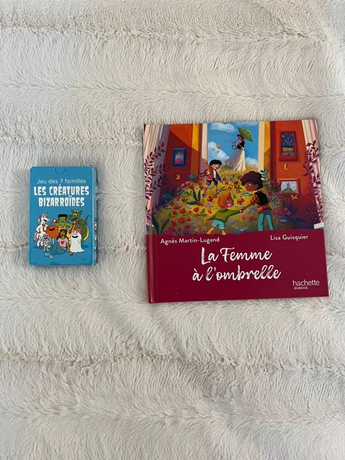 Lot livre + jeux 7 familles