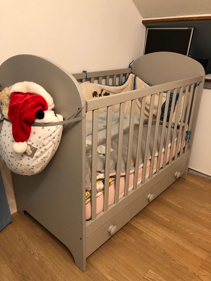Lit bébé 60x120 + matelas - photo numéro 2