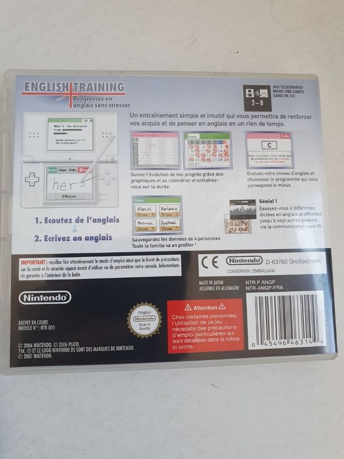 English training pour Nintendo DS - photo numéro 2