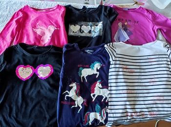 Lot t-shirts manches longues 10 ans