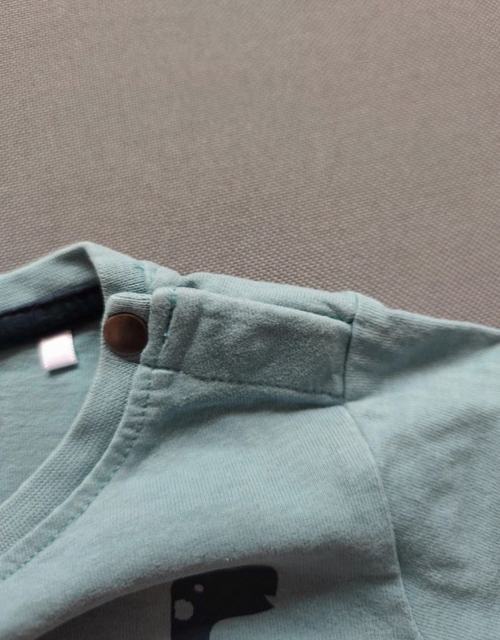 T-shirt manches longues bleu - photo numéro 7