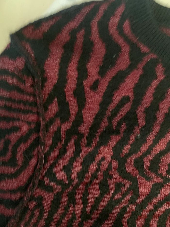 Pull Kookai taille XS bordeaux noir brillant - photo numéro 7