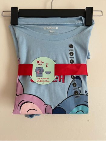 Pyjama bleu t-shirt culotte 2p lilo stitch Disney