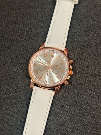 Montre Blanche « Geneva » Mixte Neuve