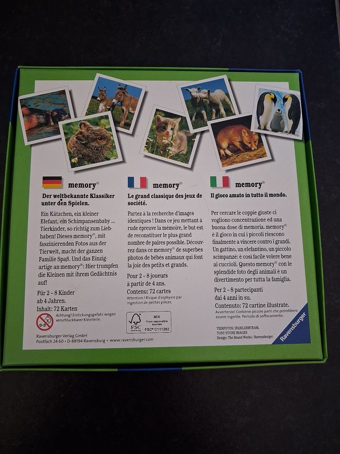 Jeu memory petits animaux - photo numéro 5