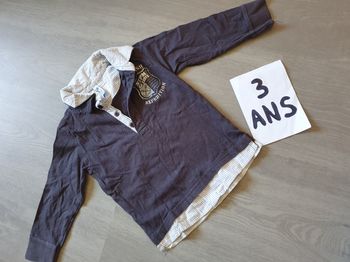 Maillot t-shirt polo 3ans garçon