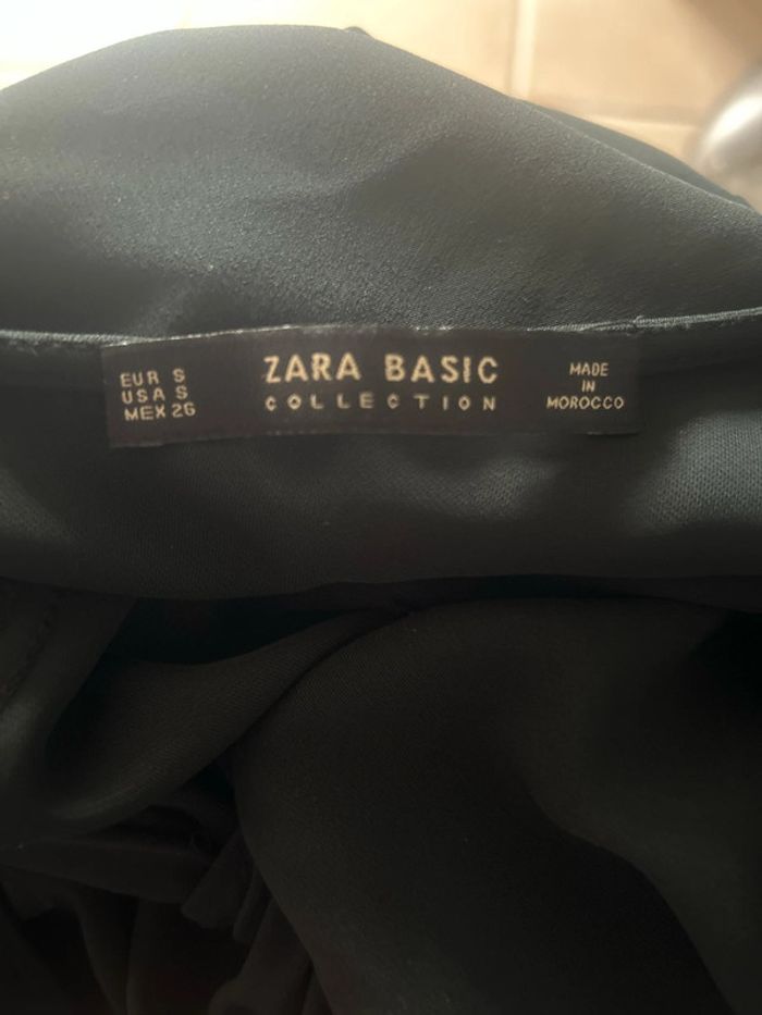 Robe Zara effet drapé noire S - photo numéro 7