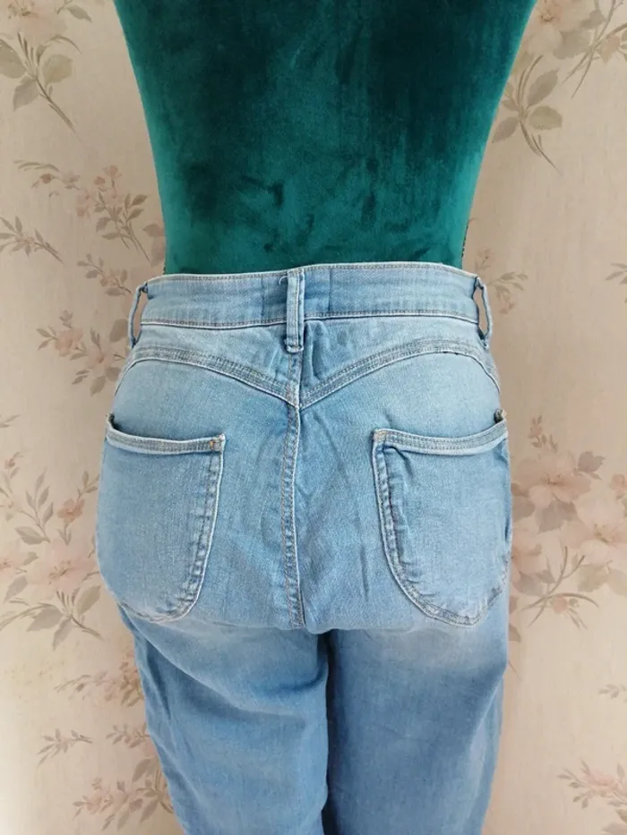 Jeans skinny bleu clair push up high waist / tally weijl / (40) - photo numéro 5