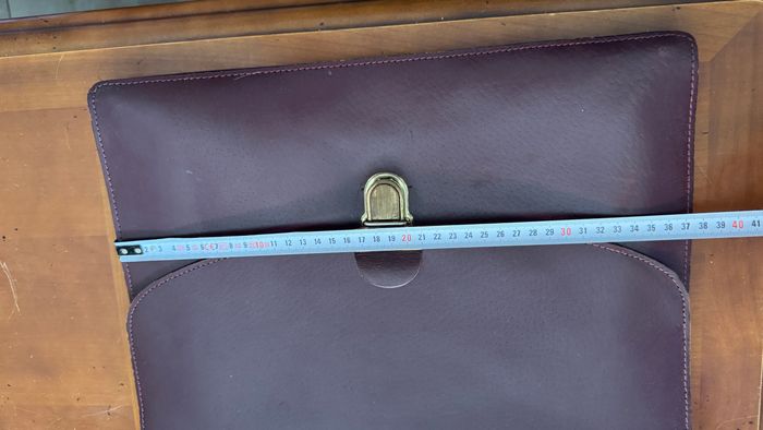 Sacoche porte document en cuir - photo numéro 3