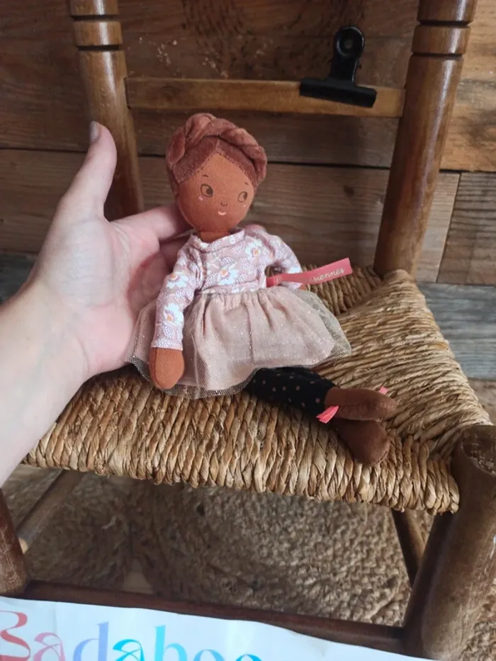 Peluche poupée les Parisiennes moulin roty tbe - photo numéro 5