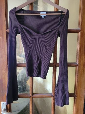 T-shirt côtelé taille S  h&m