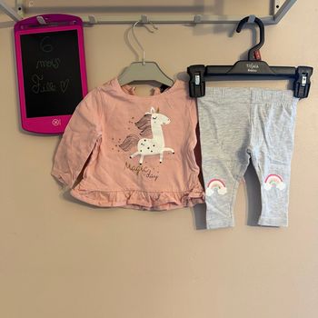 Ensemble complet maillot LM et legging - T6mois - Kiabi 