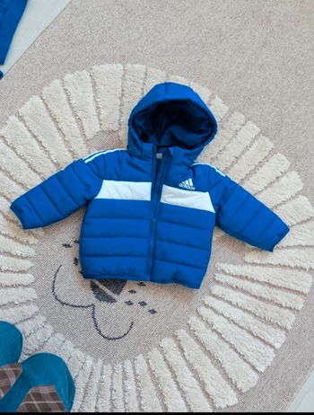 Manteau bleu Adidas bébé 9 12 mois 74cms