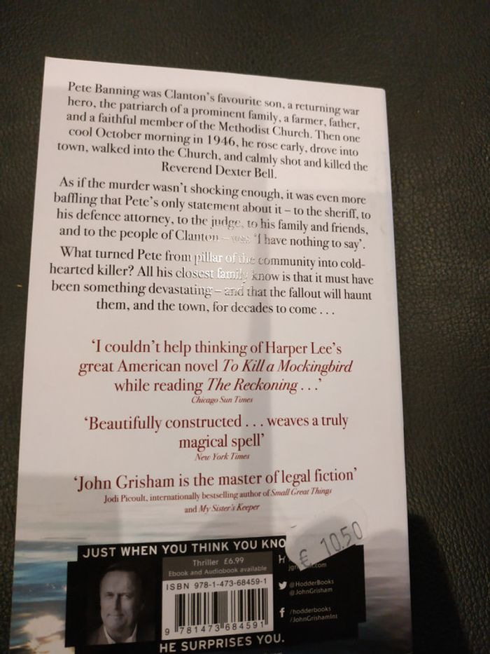 John Grisham The Reckoning - photo numéro 2