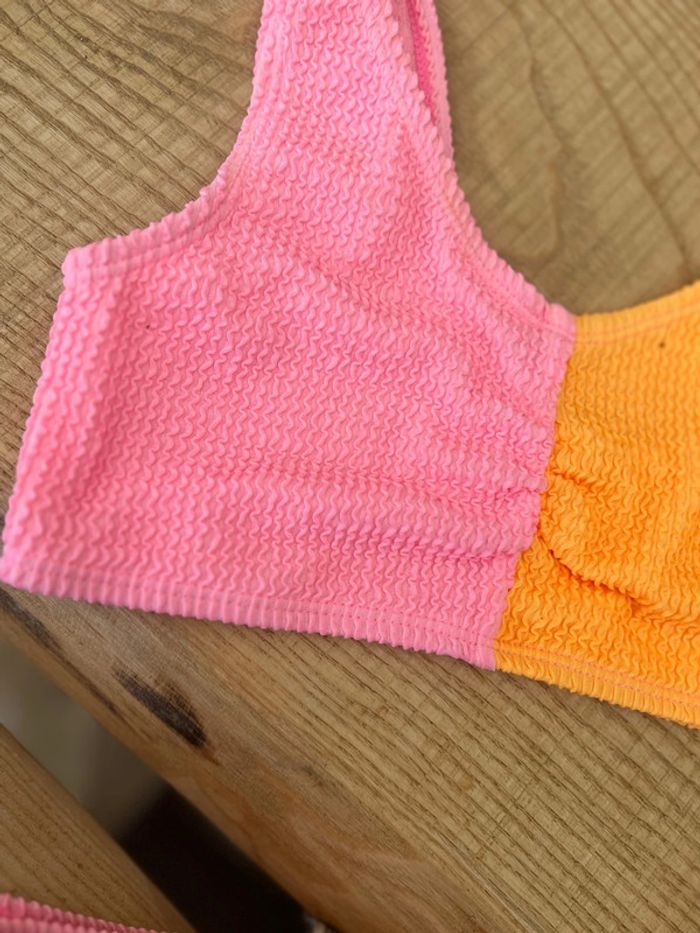 Maillot de bain taille 10 ans Primark fluo bikini 2 pièces été - photo numéro 3