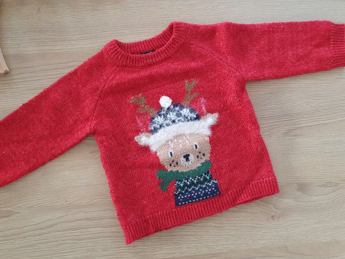 Pull Noël Kiabi - 18 mois rennes - photo numéro 2