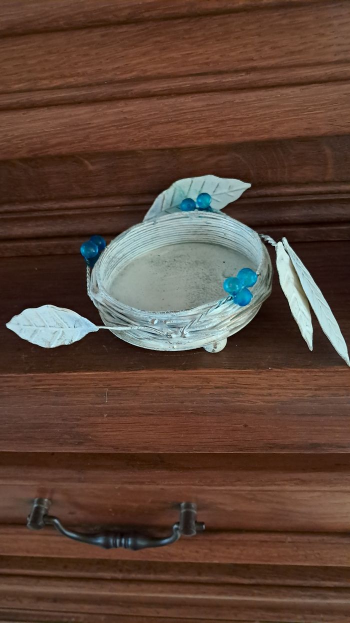 Lot de 2 bougies et porte bougies - photo numéro 2