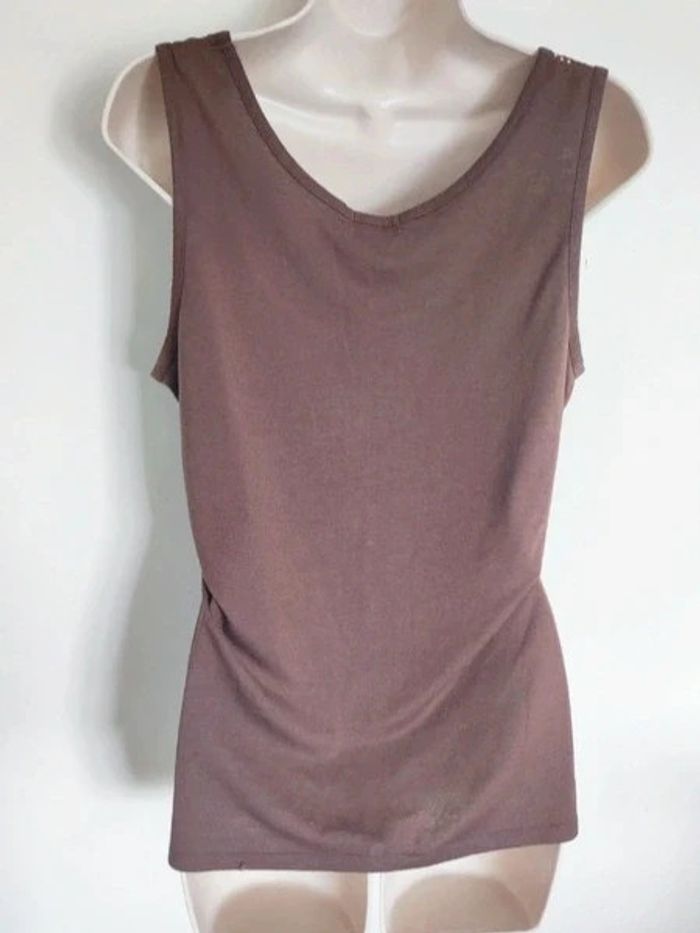 Débardeur marron clous doré papillon y2k / La Redoute Création - 40/L à 44/XXL - photo numéro 6
