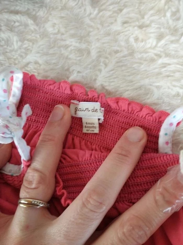 Robe été Fille 6 mois Grain de blé 100% coton - photo numéro 7