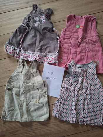 Lot robes bébé fille 18 mois
