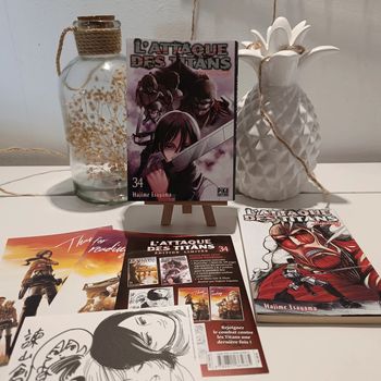 Manga l'attaque des titans tome 34 édition limitée