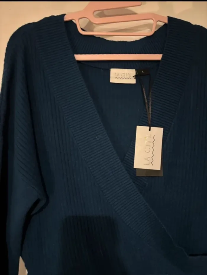 Robe pull bleu canard La City 💙 taille L – neuve - photo numéro 6