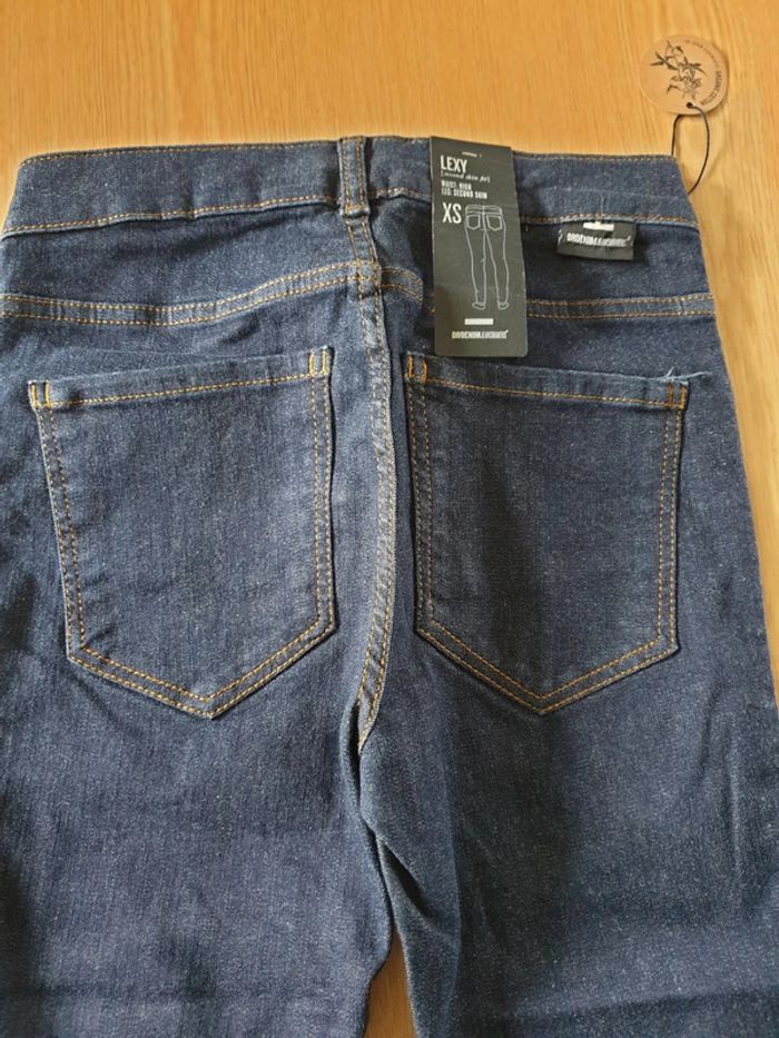 Jean femme Drdenimjeans second skin XS long 99cm bleu foncé - photo numéro 4