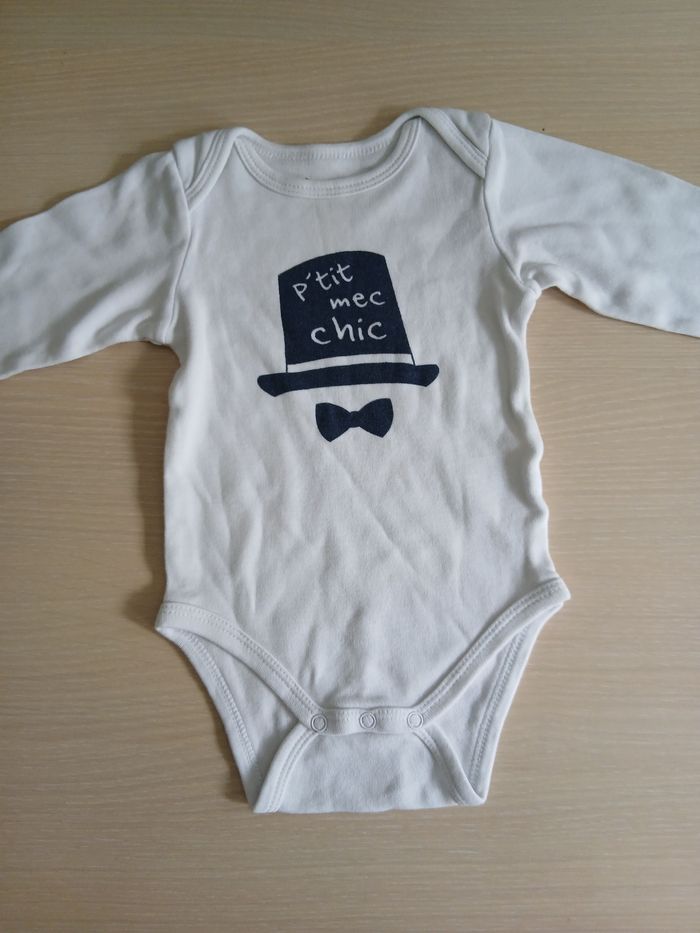 Bodie garcon en coton taille 6 mois marque gemo - photo numéro 4