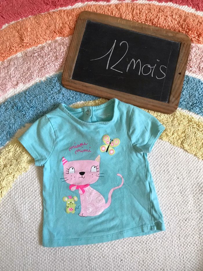 T-shirt miaou chat