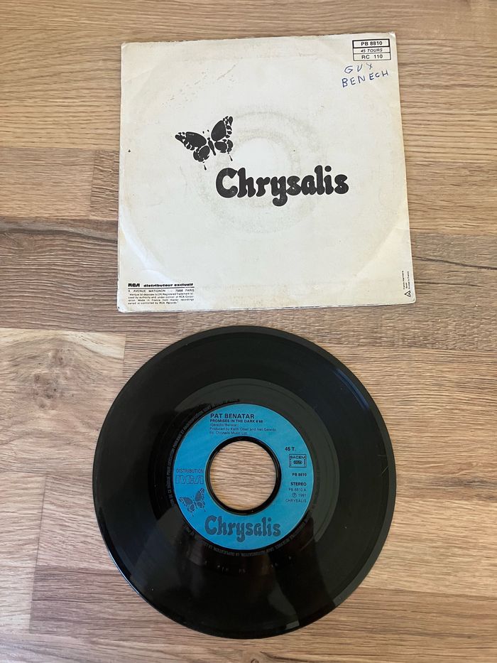 Vinyle 45 tours-Pat Benatar-Promises in the dark - photo numéro 2