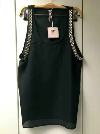 Débardeur noir Golden Days - Taille M/L