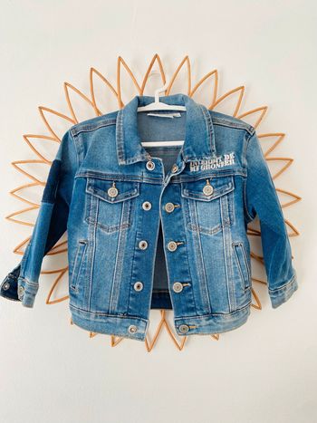 Veste en jean Interdit de me gronder 18 mois